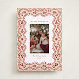 "Cottage Scallop" - Holiday Cards in Peppermint by Julie Murray - Front