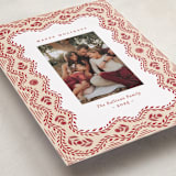 "Cottage Scallop" - Holiday Cards in Peppermint by Julie Murray - Detail