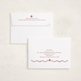 "Cottage Scallop" - Holiday Cards in Peppermint by Julie Murray - FREE Recipient Addressing