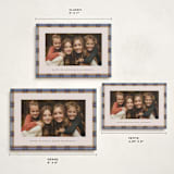 "Taffeta Tartan" - Holiday Cards in Cornflower by Olivia Kanaley Inman - Formats Available