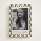 "Holly Trellis" - Holiday Cards in Eggnog by Leah Bisch - Front