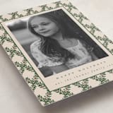 "Holly Trellis" - Holiday Cards in Eggnog by Leah Bisch - Detail