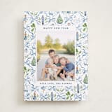 "Nutcracker ribbons" - Holiday Cards in Blue Ribbon by Sarah Knight - Front