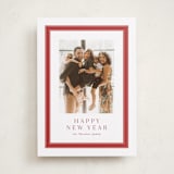 "Ribbon Framed" - Holiday Cards in Candy Cane by Lea Delaveris - Front