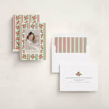 "nostalgic wallpaper" - Holiday Cards in Buttercream by Christy Hy Lee - Assembled