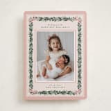 "Sugarpine" - Holiday Cards in Blush by Itsy Belle Studio - Front