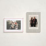 "Frameline" - Holiday Cards in Crimson by Wendy Chung - Photo Orientation Options
