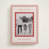 "Wavy Edge" - Holiday Cards in Eggnog by Kelly Schmidt - Front