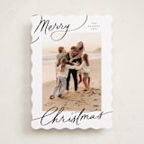 "Evoke" - Holiday Cards in Snow by Everett Paper Goods - Front