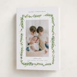 "Berry Garland" - Holiday Cards in Blue Spruce by Melinda Denison - Folded Card