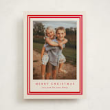 "Preppy Frame" - Holiday Cards in Cherry Cola by Carolyn MacLaren - Front