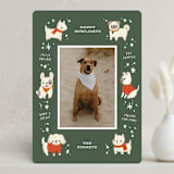"Dog Days of Christmas" - Holiday Cards in Sage by Itsy Belle Studio - Front
