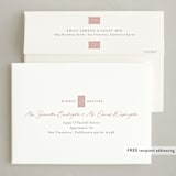 "Le Ruban" - Holiday Cards in Snow by Carrie ONeal - FREE Recipient Addressing