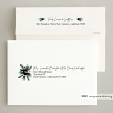 "Merry Home" - Holiday Cards in Charcoal by Oma N. Ramkhelawan - FREE Recipient Addressing