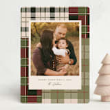 "Madras" - Holiday Cards in Balsam Fir by Megan Cash - Front