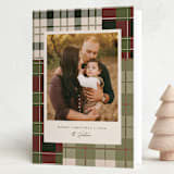 "Madras" - Holiday Cards in Balsam Fir by Megan Cash - Folded Card