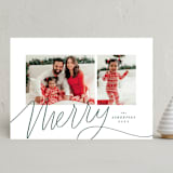 "this is merry" - Holiday Cards in Spruce by Lea Delaveris - Front