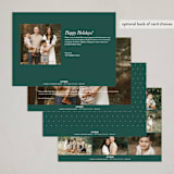 "this is merry" - Holiday Cards in Spruce by Lea Delaveris - Back of Card