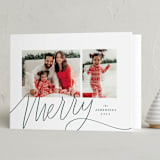 "this is merry" - Holiday Cards in Spruce by Lea Delaveris - Folded Card