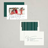"this is merry" - Holiday Cards in Spruce by Lea Delaveris - Assembled