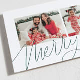 "this is merry" - Holiday Cards in Spruce by Lea Delaveris - Detail