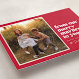 "Our Merry Mayhem" - Holiday Cards in Holly Berry by Robert and Stella - Detail