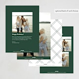 "Married Script" - Holiday Cards in Pine by Everett Paper Goods - Back of Card Options