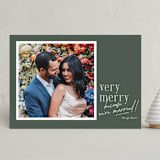"Oh So Married" - Holiday Cards in Pine by Ashley Iwafuchi - Front