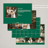 "Minimalist Frames" - Holiday Cards in Evergreen by Sandra Picco Design - Back of Card