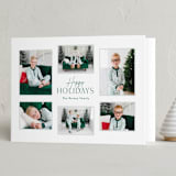 "Minimalist Frames" - Holiday Cards in Evergreen by Sandra Picco Design - Folded Card