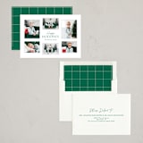 "Minimalist Frames" - Holiday Cards in Evergreen by Sandra Picco Design - Assembled