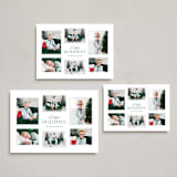 "Minimalist Frames" - Holiday Cards in Evergreen by Sandra Picco Design - Formats Available