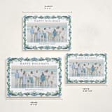 "traditional christmas" - Holiday Cards in Frosty Blue by Angel Walker - Formats Available
