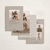 "merry little Christmas time" - Holiday Cards in Linen by Karidy Walker - Back of Card Options