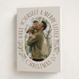 "merry little Christmas time" - Holiday Cards in Linen by Karidy Walker - Folded Card