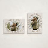 "merry little Christmas time" - Holiday Cards in Linen by Karidy Walker - Photo Orientation Options