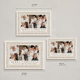 "Handpainted Frame" - Holiday Cards in Cream by leslie hamer - Formats Available