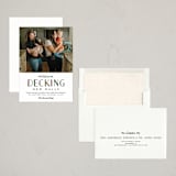 "Deck the New Halls" - Holiday Cards in Ivory by Erica Krystek - Assembled