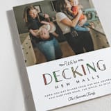 "Deck the New Halls" - Holiday Cards in Ivory by Erica Krystek - Detail