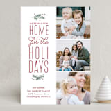 "Our New Holiday Home" - Holiday Cards in Burgundy by Sarah Brown - Front