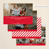 "More the Merrier" - Holiday Cards in Berry by chica design - Back of Card Options
