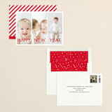 "More the Merrier" - Holiday Cards in Berry by chica design - Assembled