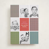 "Modern Plaid" - Holiday Cards in Candy by Kelly Watkins - Front