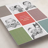 "Modern Plaid" - Holiday Cards in Candy by Kelly Watkins - Detail