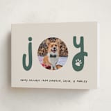 "Joyful Pet" - Holiday Cards in Juniper by Louise Kay - Folded Card