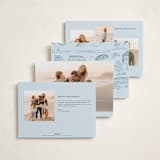 "Beach Holiday" - Holiday Cards in Ocean by Teju Reval - Back of Card Options
