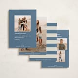 "Vacation Snapshot" - Holiday Cards in French Blue by Sarah Brown - Back of Card Options