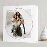 "Solstice" - Holiday Cards in Ruby by Jelena Vuletic - Folded Card