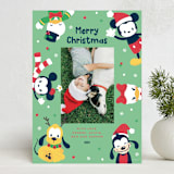 "Disney's Happy Mickey & Friends" - Holiday Cards in Holly by peetie design - Front