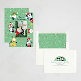 "Disney's Happy Mickey & Friends" - Holiday Cards in Holly by peetie design - Assembled
